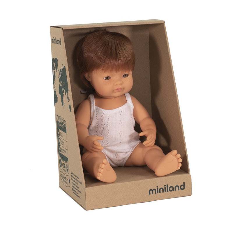 Miniland Caucasian Boy- Red Head 38 cm